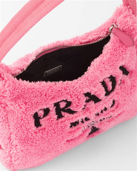 fake pink prada terry bag|real Prada purse.